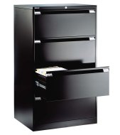 Bisley DF4 double-row metal filing cabinet