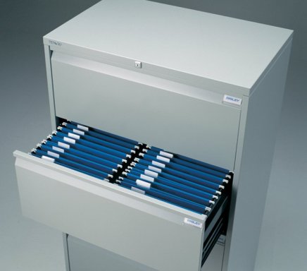 Bisley DF4 double-row metal filing cabinet - 4