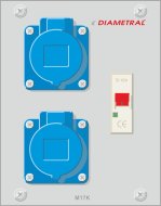 Module 2x socket