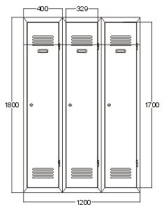 Metal wardrobe A5090 - 2