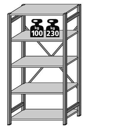 Base rack CLIP RAL type 67840