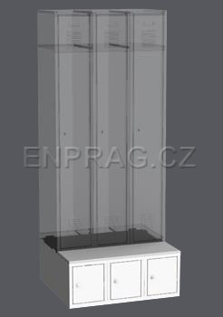 Wardrobe pedestal LBX 33A - 900 mm - 2