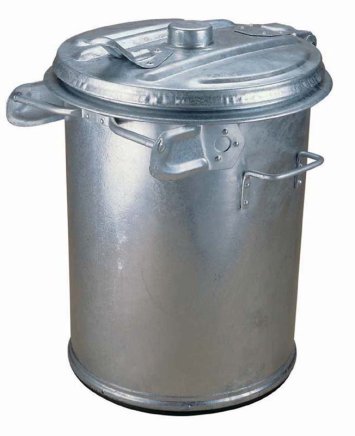 Hot-dip galvanized dustbin types 1014