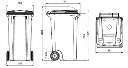 MGB 240 dustbin - 9