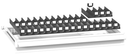 ESD division of sockets ZP 36 x 19D