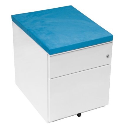 Upholstered panel with SPAD magnetic attachment for containers