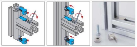 Clamp for connecting profiles KCR1-40 - 2