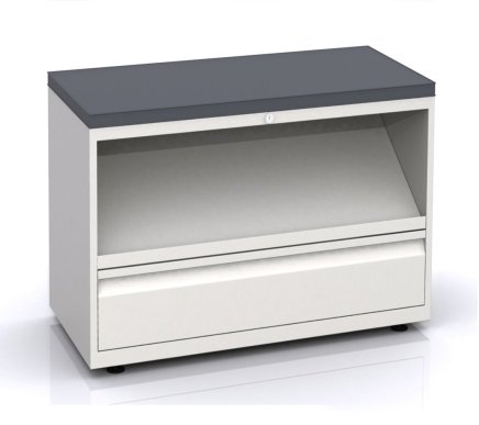 Cabinet with slanted shelf and drawer Bisley BLF type MSU08