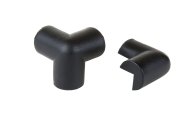 Two-arm corner coupling black