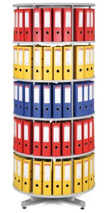 Revolving filing cabinets - 5 floors