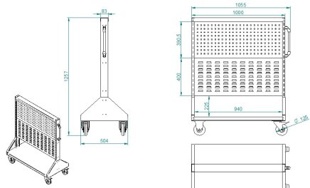 The frame of the double-sided movable panel PSZ_21_B - 2