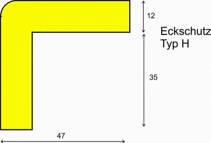 Protective polyurethane corner profile 47 x 47mm - 5