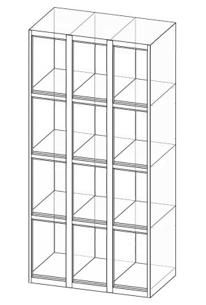 Box cabinet twelve doors XS92-18 - 4