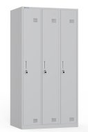 Three-compartment metal wardrobe HDG-03