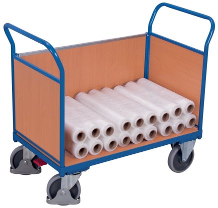 Platform trolley with three wooden fillings sw-700.302 - 2