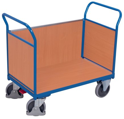 Platform trolley with three wooden fillings sw-700.302