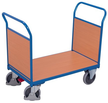 Platform trolley with two wooden fillings sw-600.222