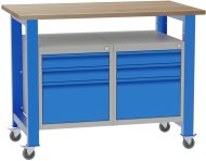 Mobile workshop table with inserted containers SD41214K