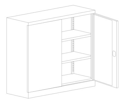 SBM 103 stainless steel cabinet - 1