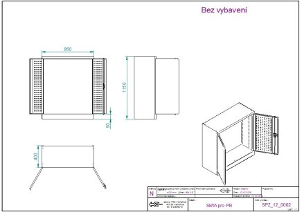 Kovos workshop cabinet for plastic boxes SPZ_12_0002_C - 2