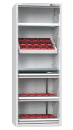 Cabinet for NC tools with swing doors with equipment