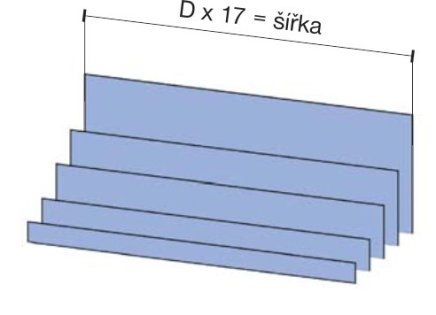 Transverse (smooth) division for POLAK drawers 75 mm - 3