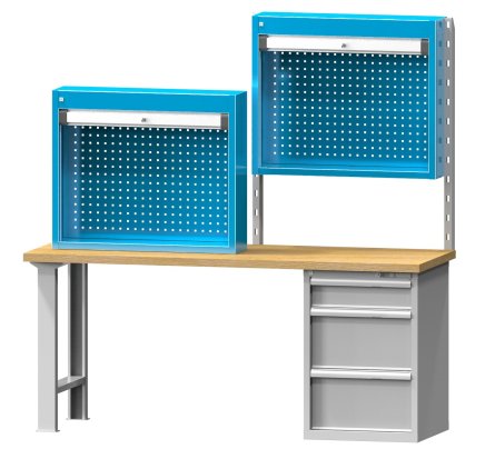 SR roller shutter cabinet attachment - attachment between posts - 2