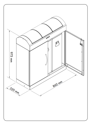 Waste bin for sorted waste TD 3 - 2