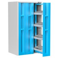 Workshop cabinet with sliding doors and NC frames VSD2