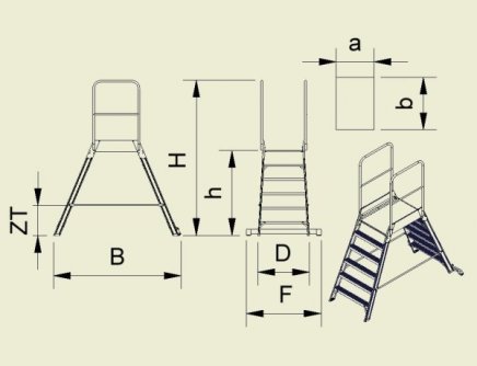 Double-sided bridge Forte 9705 - 2