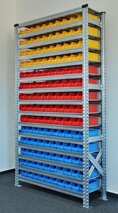 Rack with plastic boxes 877851019_VAR_7 - 2