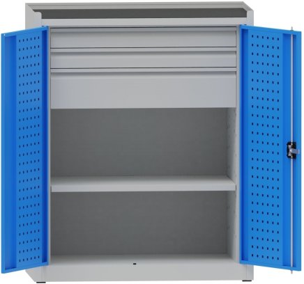 Workshop cabinet with drawers