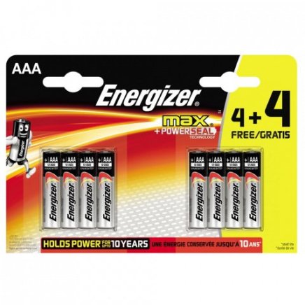 Energizer Ultra+ AAA Alkaline Battery (Set of 4 + 4 Free)