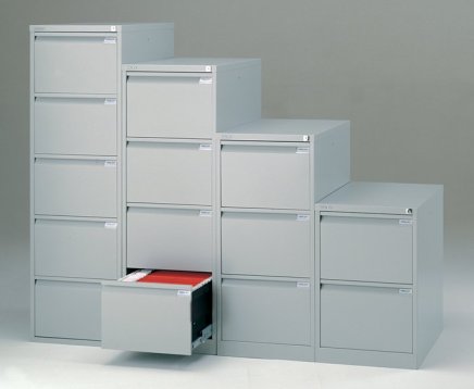 Five-drawer filing cabinet Bisley BS5E/A4+FLS - 8