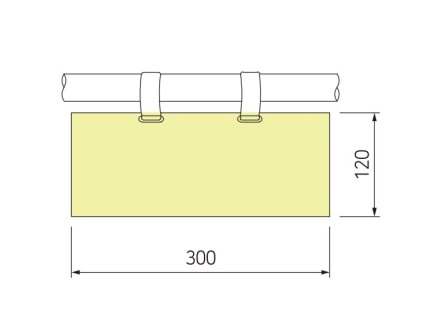 Hanging pocket for label NP-0300 - 2