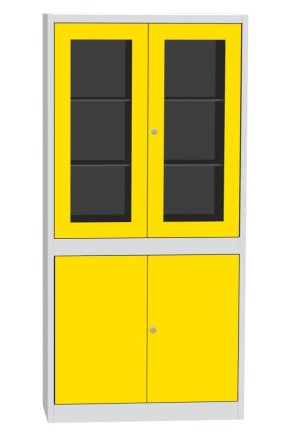 Cabinet with glass and solid doors Kovos SPS K1A - 3