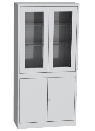 Cabinet with glass and solid doors Kovos SPS K1A