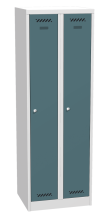 Two-compartment metal wardrobe BAS 32 0022 - 2