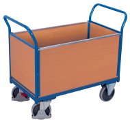 Platform trolley with four wooden fillings sw-500.400, sw-600.400, sw-700.400, sw-800.400 (4 models)