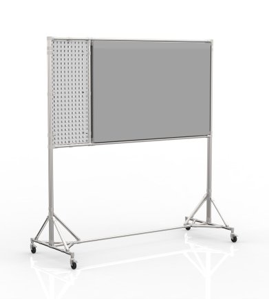 Double-sided magnetic board with punch panel 24042531