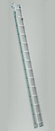 Two-part extendable Eurostyle ladder with rope 7316