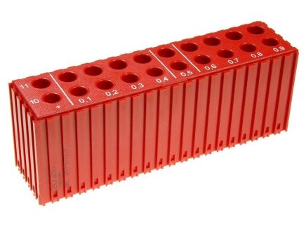 Plastic box for storing drills D10-D11,9