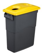 EcoSort waste bin lid for plastic - color yellow