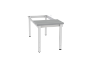 Bench with legs and rectification P313 W grey plastic economy