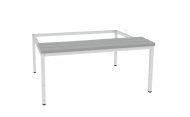 Bench with legs and rectification P333 W grey plastic