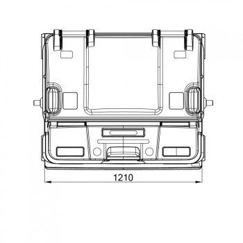 Plastic container SPLIT LID - 9