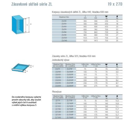 Body ZLK69 - height 690 mm - 2