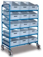 Trolley with plastic crates type sw-610.302