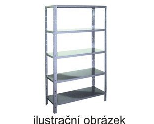 All-metal screwless shelf rack 2500 x 1000 x 500 mm