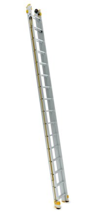 Two-part retractable Forte ladder with rope - width 412 mm 8318